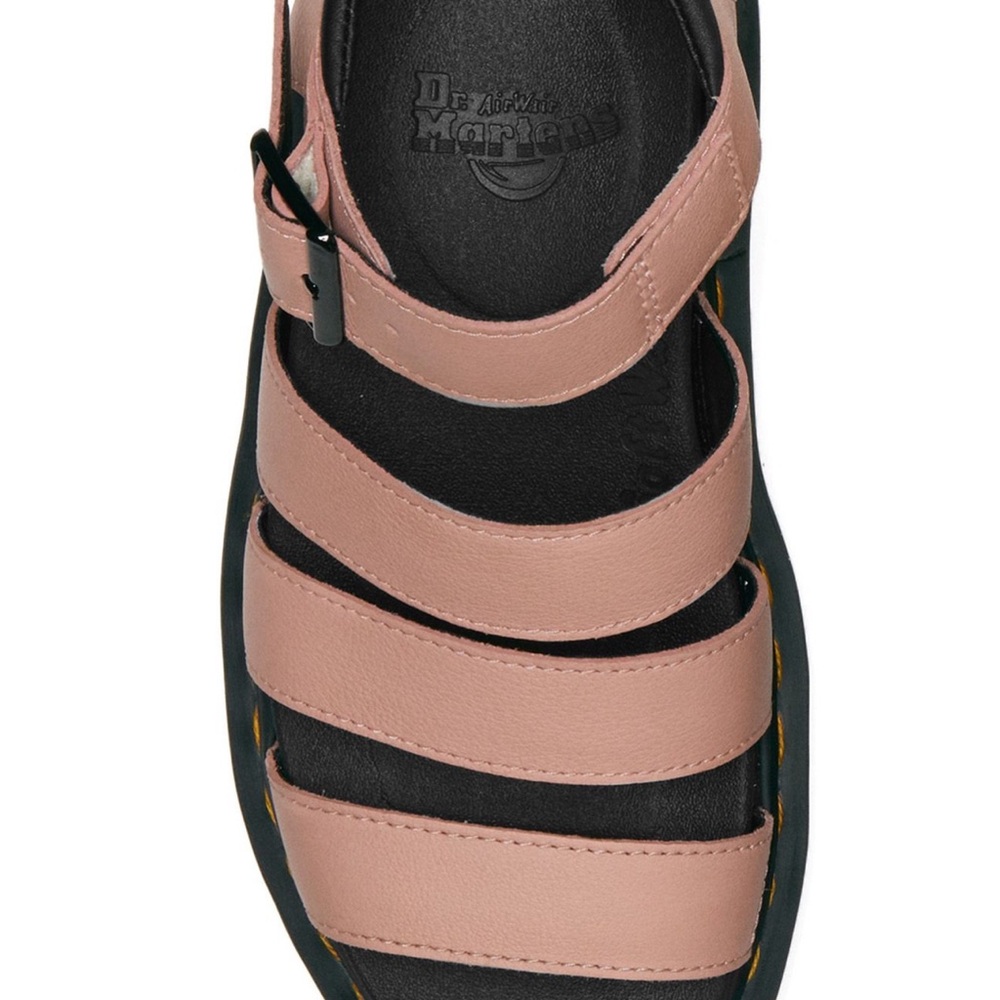 Doc Dr. Martens Blaire Flatform Pink Leather Sandals Women's Size 8 39 NEW - Picture 7 of 16